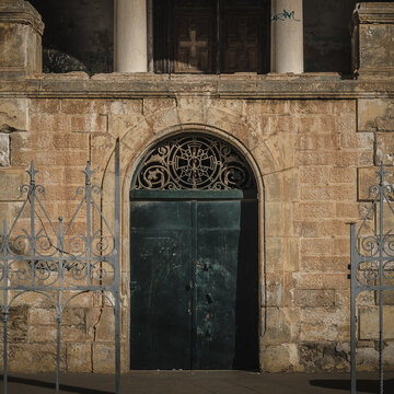 entrance to the church