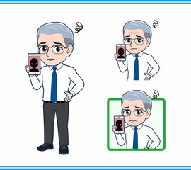 サラリーマンの年配の男性