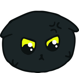 Hand draw cute fat cat