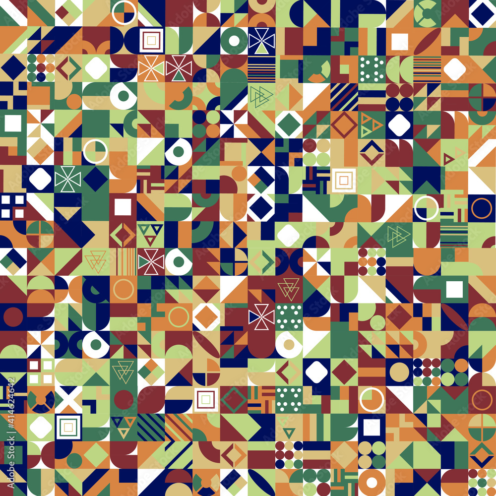 Poster modern abstract geometric pattern with different shapes. abstract texture background for cover poste