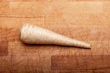 fresh carrot on wooden background