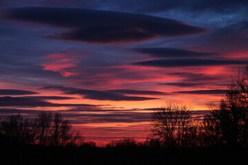 coucher de soleil Vaison la romaine