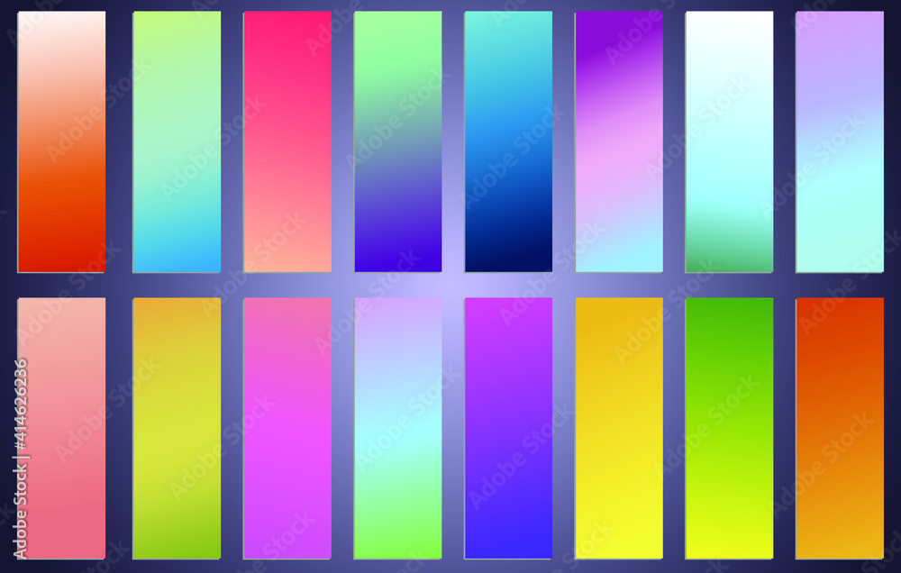 Poster abstract creative multicolored blurred vector background set. minimal style texture for your art and