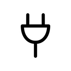 Socket or outlet icon vector illustration. Plug symbol in minimalistic style