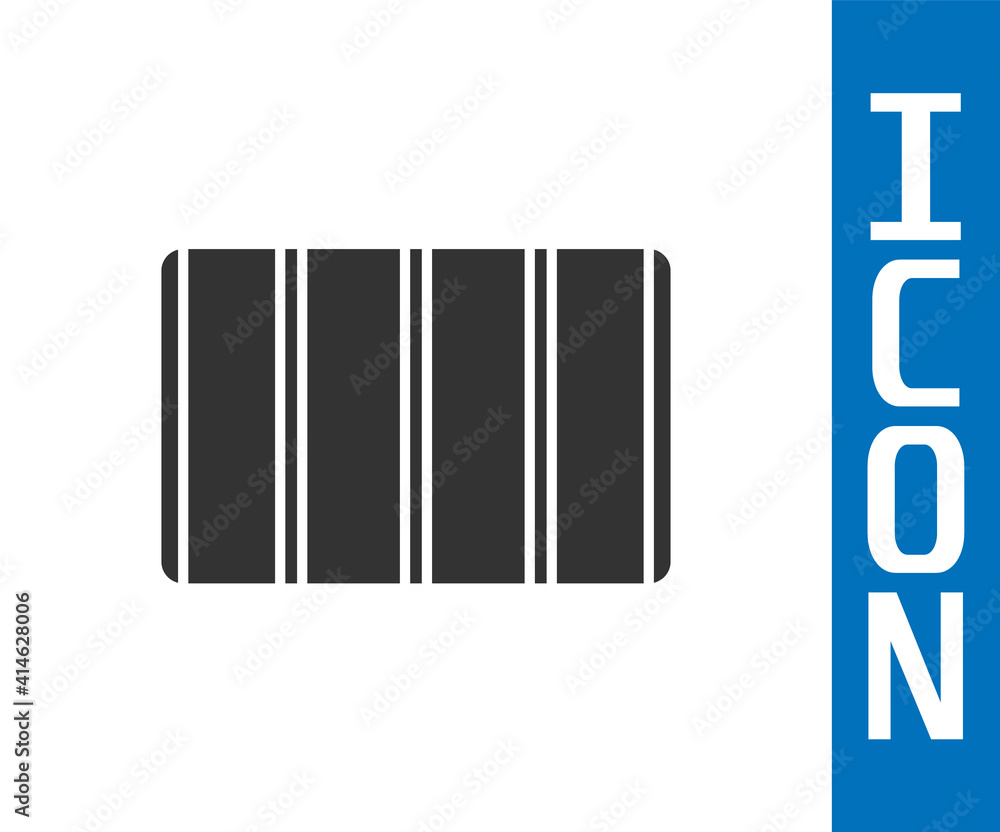 Poster grey color palette guide icon isolated on white background. modular grid. vector.