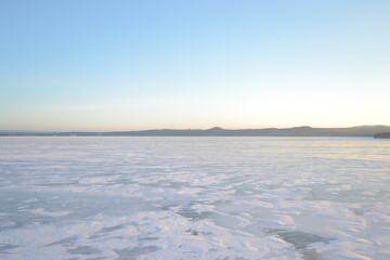 sunrise over the river