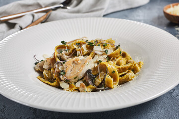 Gourmet Pasta with Chicken and Mushrooms