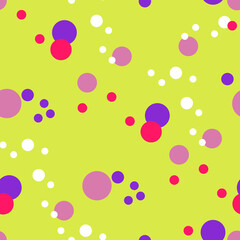 spring and summer seamless pattern,multicolor polka dot fabric, wallpaper, vector.
афика и иллюстрации