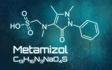 Chemische Formel von Metamizol