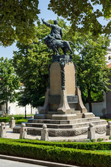 Obraz premium Monument to Vasil Levski in Karlovo, Bulgaria