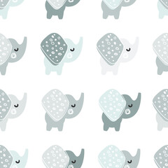pattern with elephants