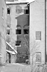 street in the old town, architecture, old, building, stone, town,   ancient, city,  window, home, white, buildings, door, history, black and white, historical, wall, houses