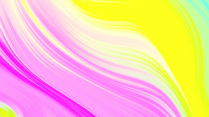 Abstract pink yellow gradient geometric background. Neon light curved lines and shape with colorful graphic design.