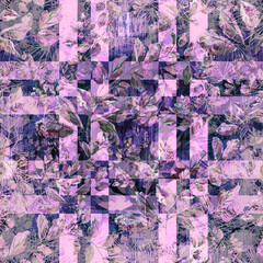 Watercolor seamless pattern. Illustration. Flowers