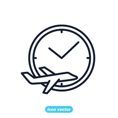flight schedule icon. flight schedule symbol template for graphic and web design collection logo vector illustration