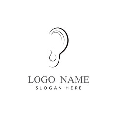 Hearing Logo Template vector icon design