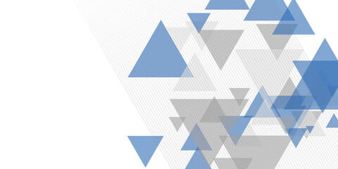 Abstract luxury background design of triangle vector illustration. Modern abstract blue grey white business presentation background with copy space