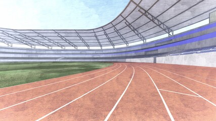 陸上競技場 スタジアム 無観客 イラスト95 Wall Mural 啓文 佐々木 陸上競技場 スタジアム 無観客 イラスト95 Wall Mural 啓文 佐々木