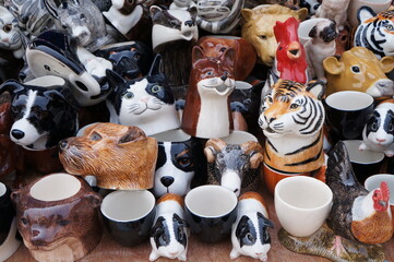 Animal ceramics from Lampang Thailand