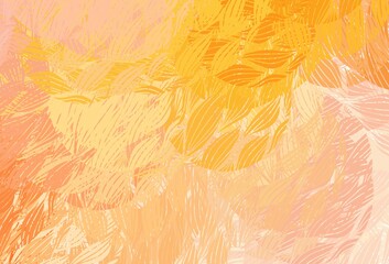 Light Orange vector pattern with random forms.