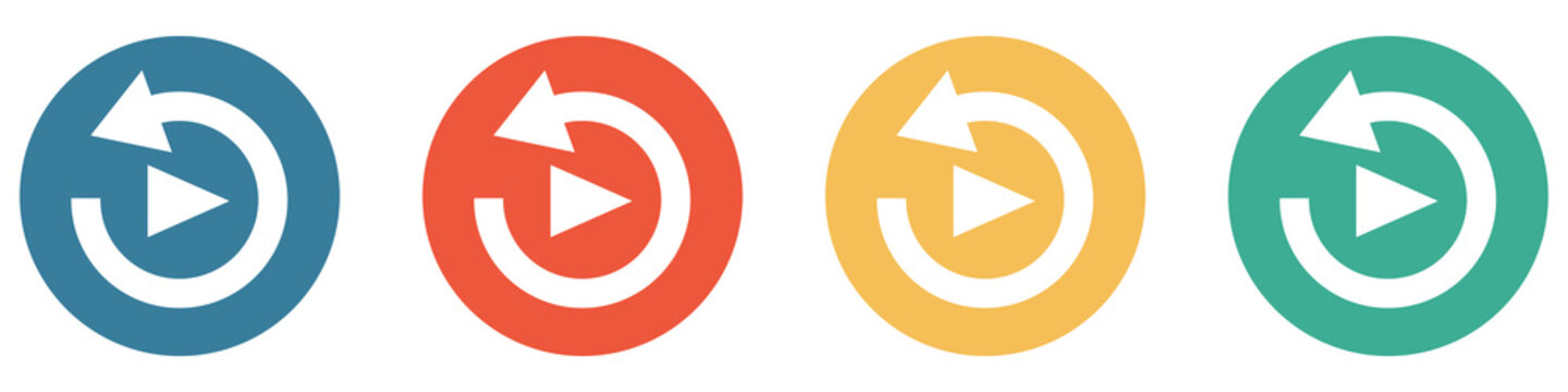 Bunter Banner mit 4 Buttons: Zeitversetz streamen und Video ansehen