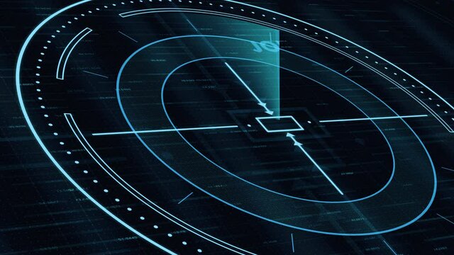 radar scanner that reveal the word 'job', concept of searching a job (3d render)