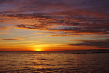 Obraz premium sunset over the sea