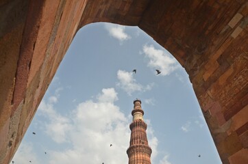 Qutub Minar, UNESCO World Heritage site in New Delhi,india