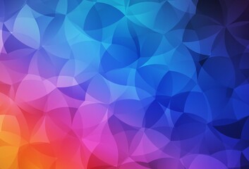 Light Blue, Red vector polygonal template.