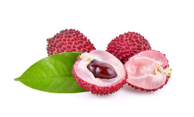 lychee isolated on white background