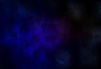 Dark Blue, Red vector template with chaotic shapes.