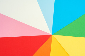 Fototapeta premium Multicolored background from colored paper