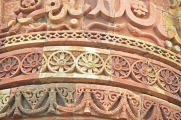 Qutub Minar, UNESCO World Heritage site in New Delhi,india