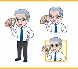 給付金とサラリーマンの男性