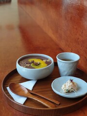 vegetable soup in a bowl