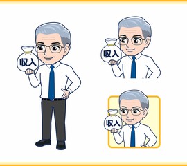 年配の男性と金融