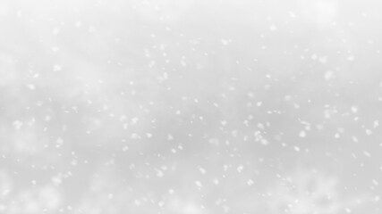 Christmas winter snowflake on white gray sky background.