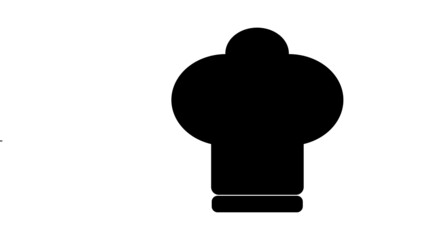 Chef hat icon,vector illustration. Flat design style. vector chef hat icon illustration isolated on White background, chef hat icon Eps10. chef hat icons graphic design vector symbols