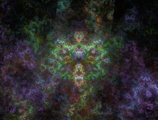Imaginatory fractal background Image