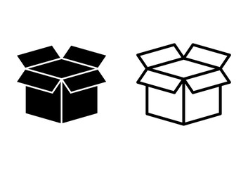 Box icon set. box vector icon, package, parcel