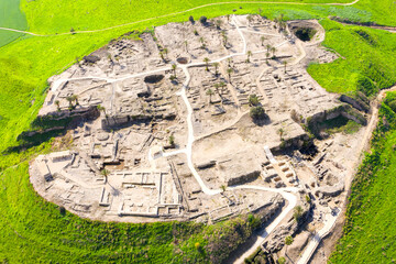 Tel Megiddo national park, Also known in Greek as Armageddon, A prophesied town for a battle during...