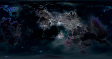 3d rendering. Space background with nebula and stars. Unlimited space. Graphic illustration.