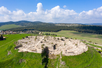 Tel Megiddo national park, Also known in Greek as Armageddon, A prophesied town for a battle during...