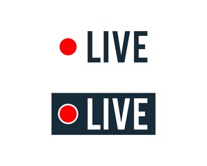 Live Streaming Icon Vector Logo Template Illustration Design
