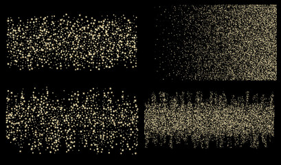 Fototapeta premium Rich Gold, Silver Glitter, Sparkles, Gradient