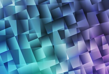 Light Pink, Blue vector texture in rectangular style.