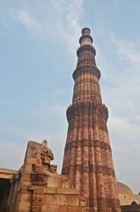 Qutub Minar, UNESCO World Heritage site in New Delhi,india