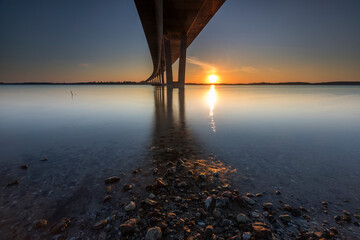 A new road bridge close to Frederikssund in Denmark