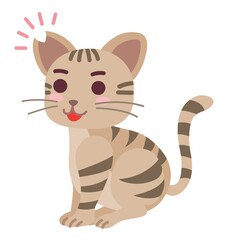 去勢手術と耳カットをした地域猫の男の子