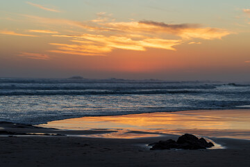 Sunset over Birubi Beach Australia